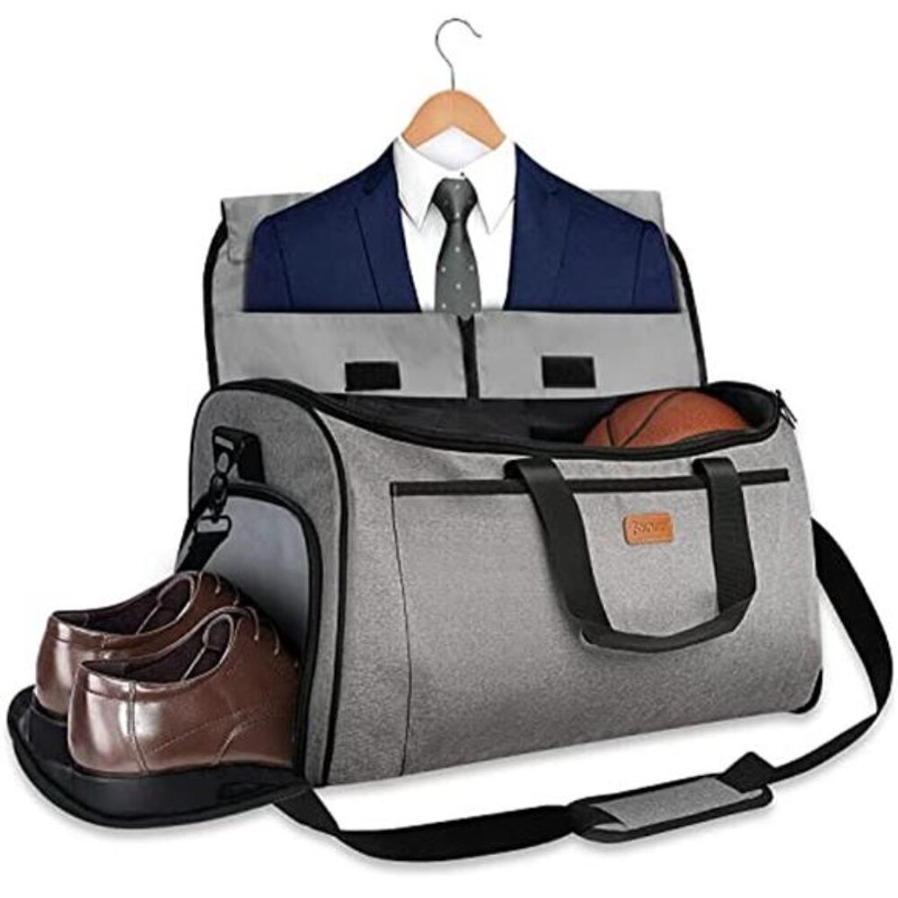Travel Garment Bag 60L Waterproof 2-in-1 Duffle Hanging
